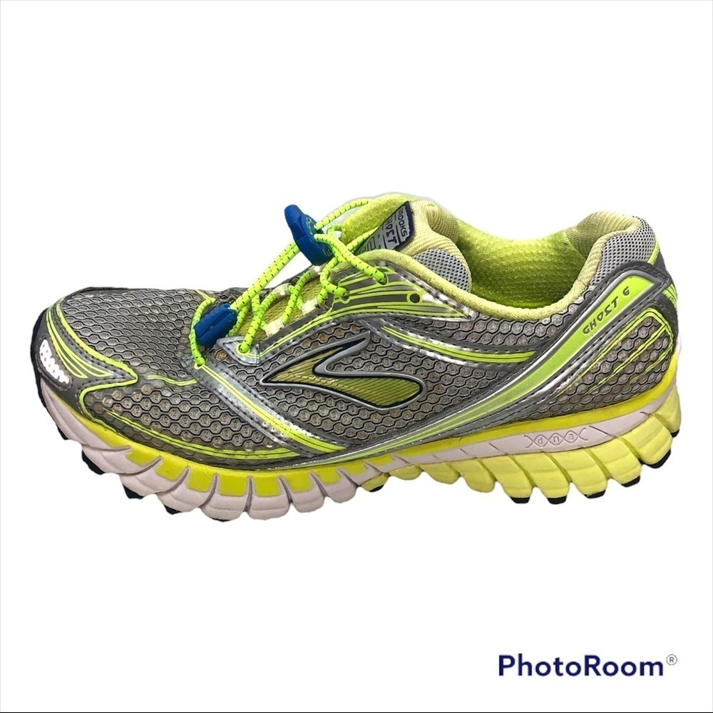 BROOKS GHOST 6 DNA MOGO Women’s Running Shoe Green Gray size 8